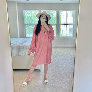 ZARA Pink Long sleeves dress size L